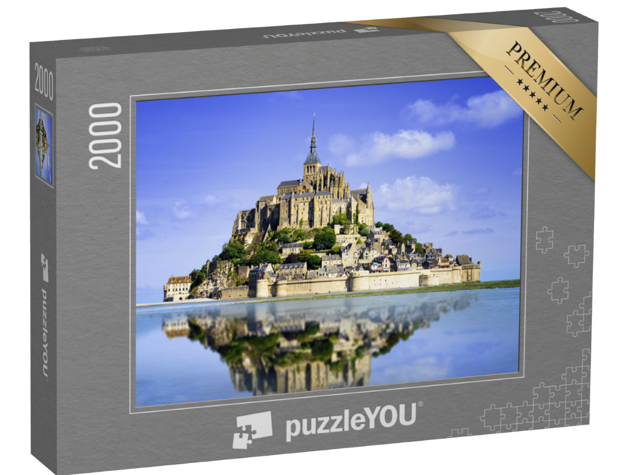 puzzle 2000 dílků „Ostrov Mont saint Michel, Normandie, Francie“