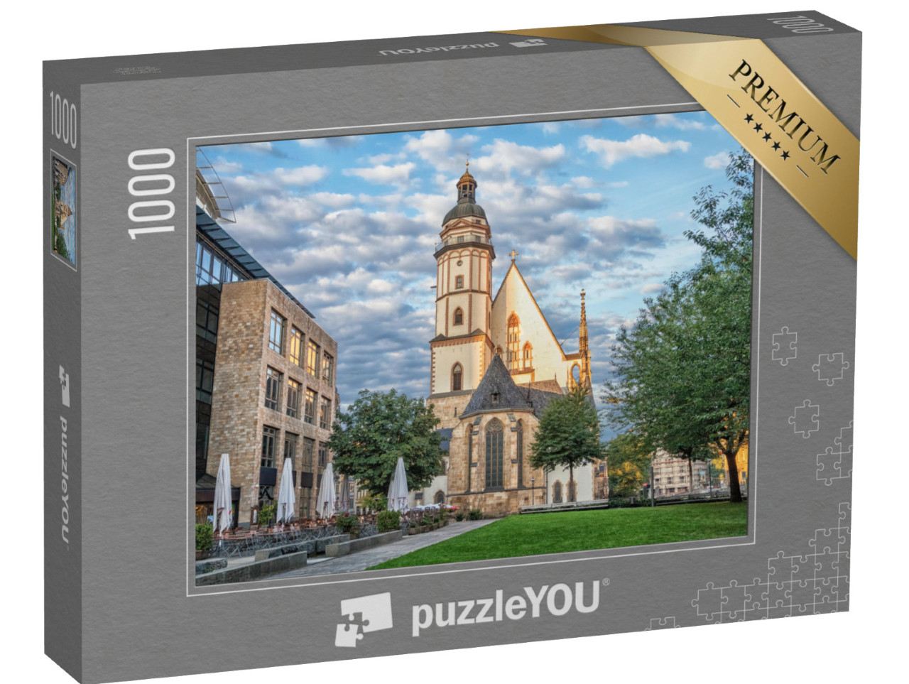 puzzle 1000 dílků „Kostel svatého Tomáše v Lipsku, Sasko, Německo“