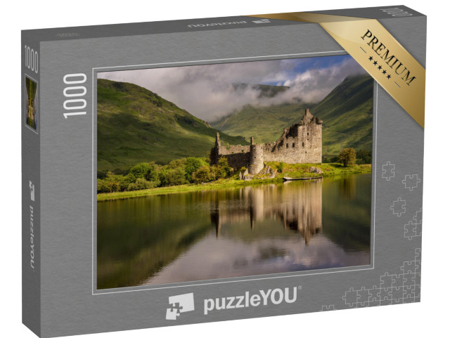 puzzle 1000 dílků „Odraz hradu Kilchurn v jezeře Loch Awe, Skotská vysočina, Skotsko“