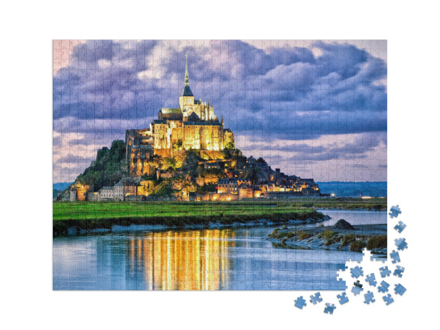 puzzle 1000 dílků XXL „Mont Saint Michel, Francie“