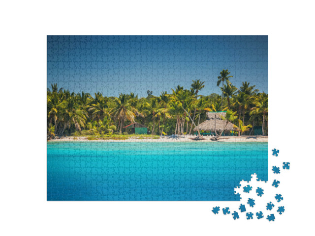 puzzle 1000 dílků „Karibská pláž, Punta Cana, Dominikánská republika“