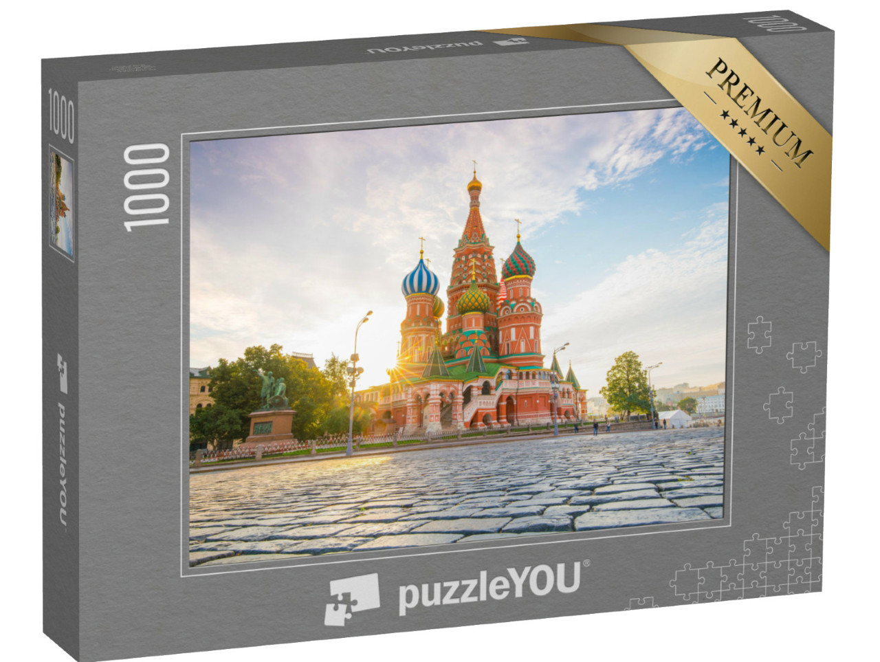 puzzle 1000 dílků „Chrám Vasila Blaženého na Rudém náměstí v Moskvě“