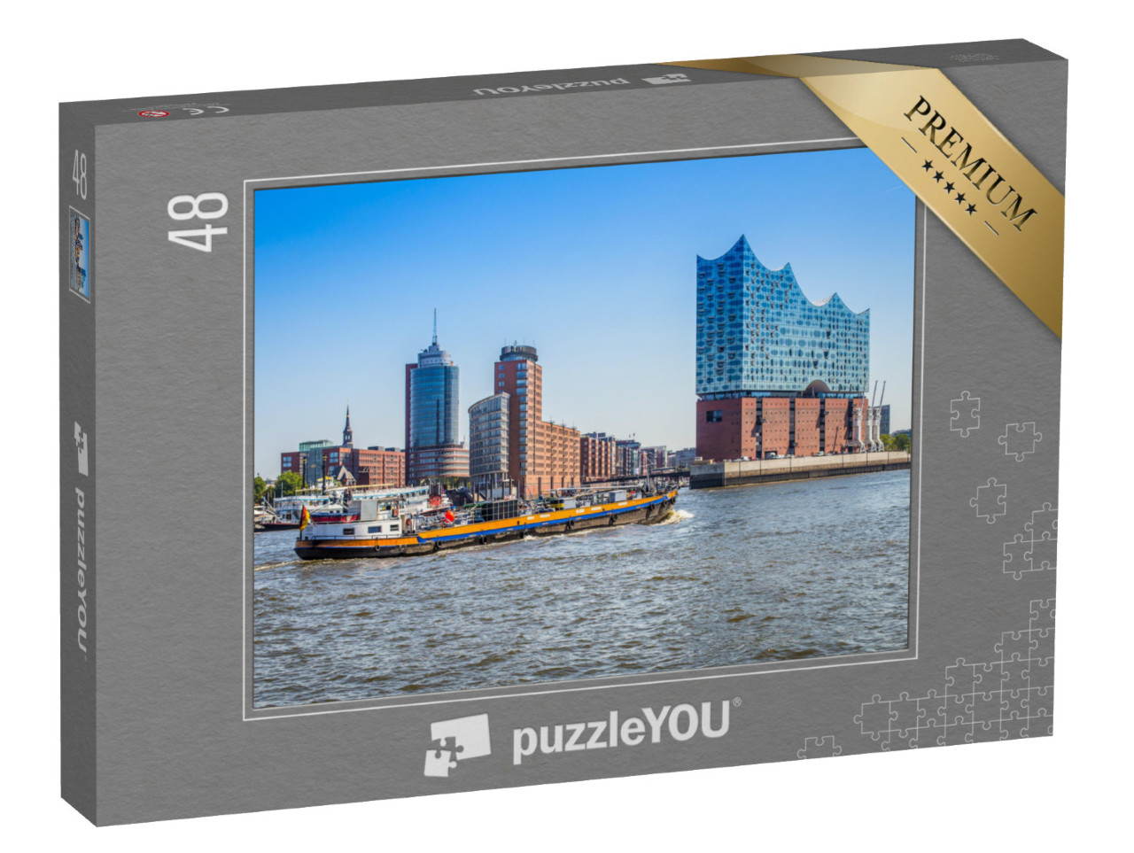 puzzle 48 dílků „Elfi, Elbphilharmonie v Hamburku“