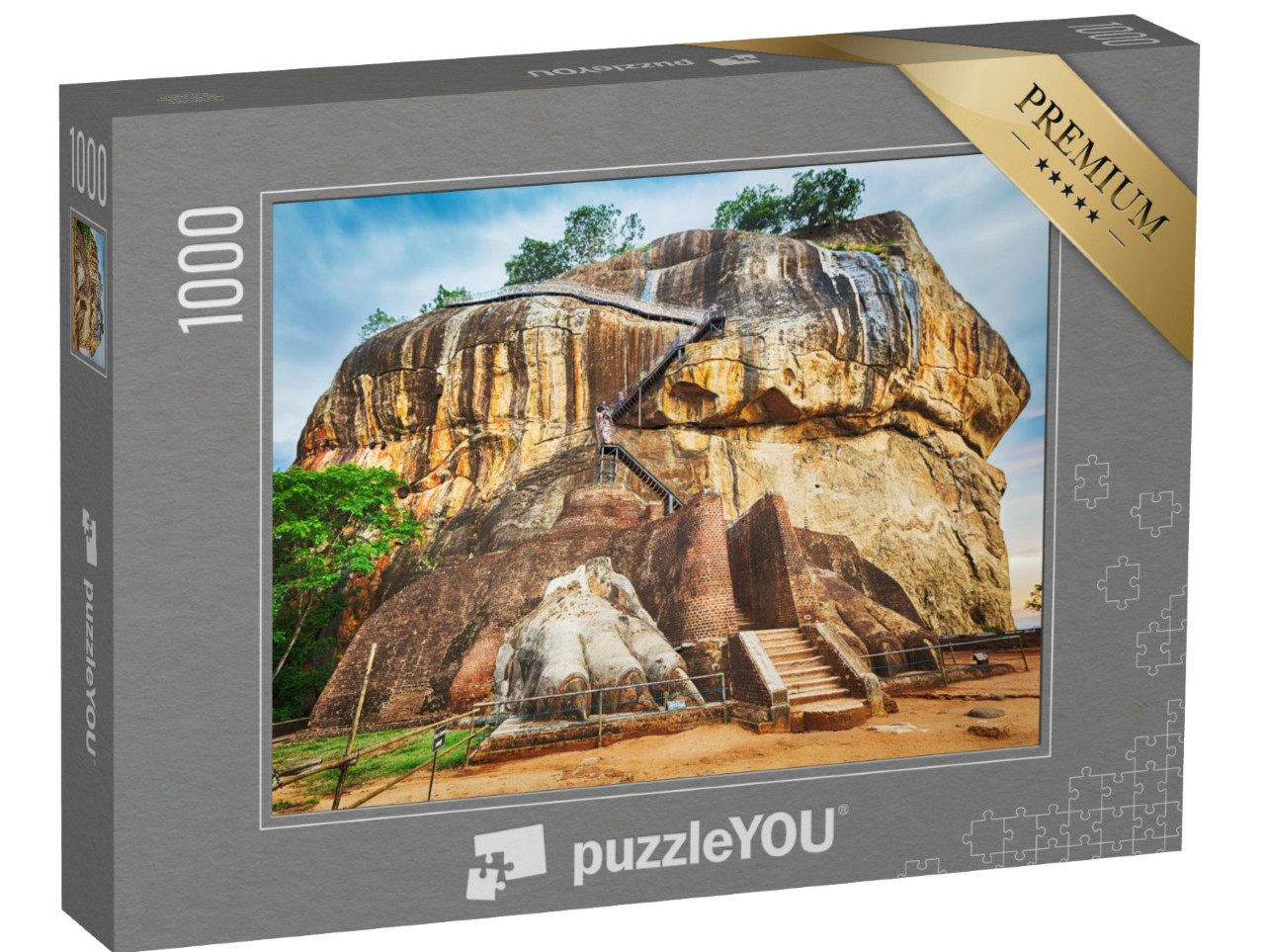 puzzle 1000 dílků „Panorama památky světového dědictví Sigiriya, Lví skála“