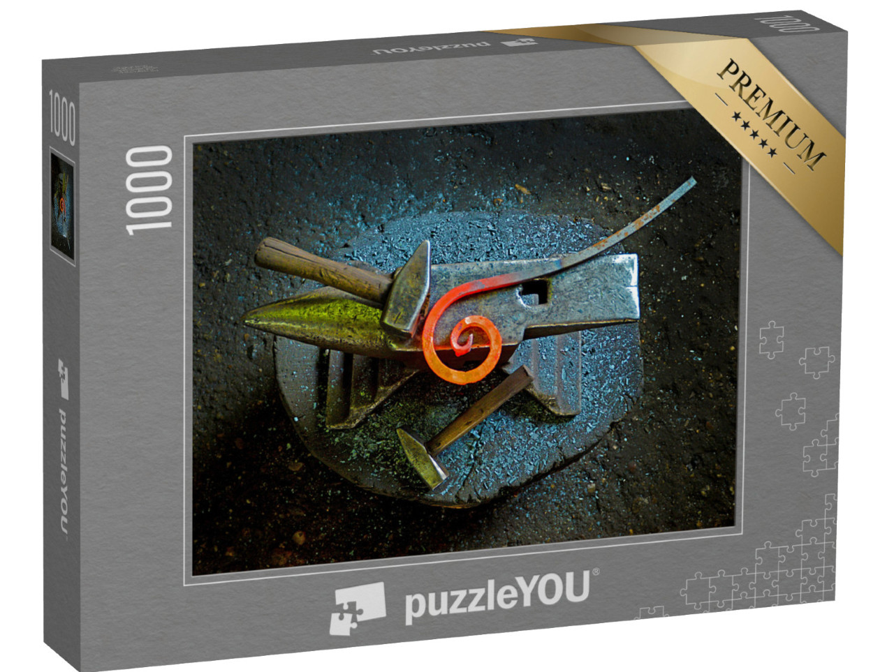 puzzle 1000 dílků „Nářadí v kovárně“