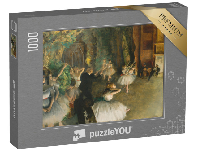 puzzle 1000 dílků „Edgar Degas - Zkouška baletu na jevišti“