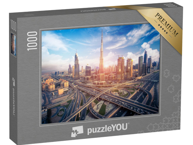 puzzle 1000 dílků „Dubajské panorama s krásným městem“