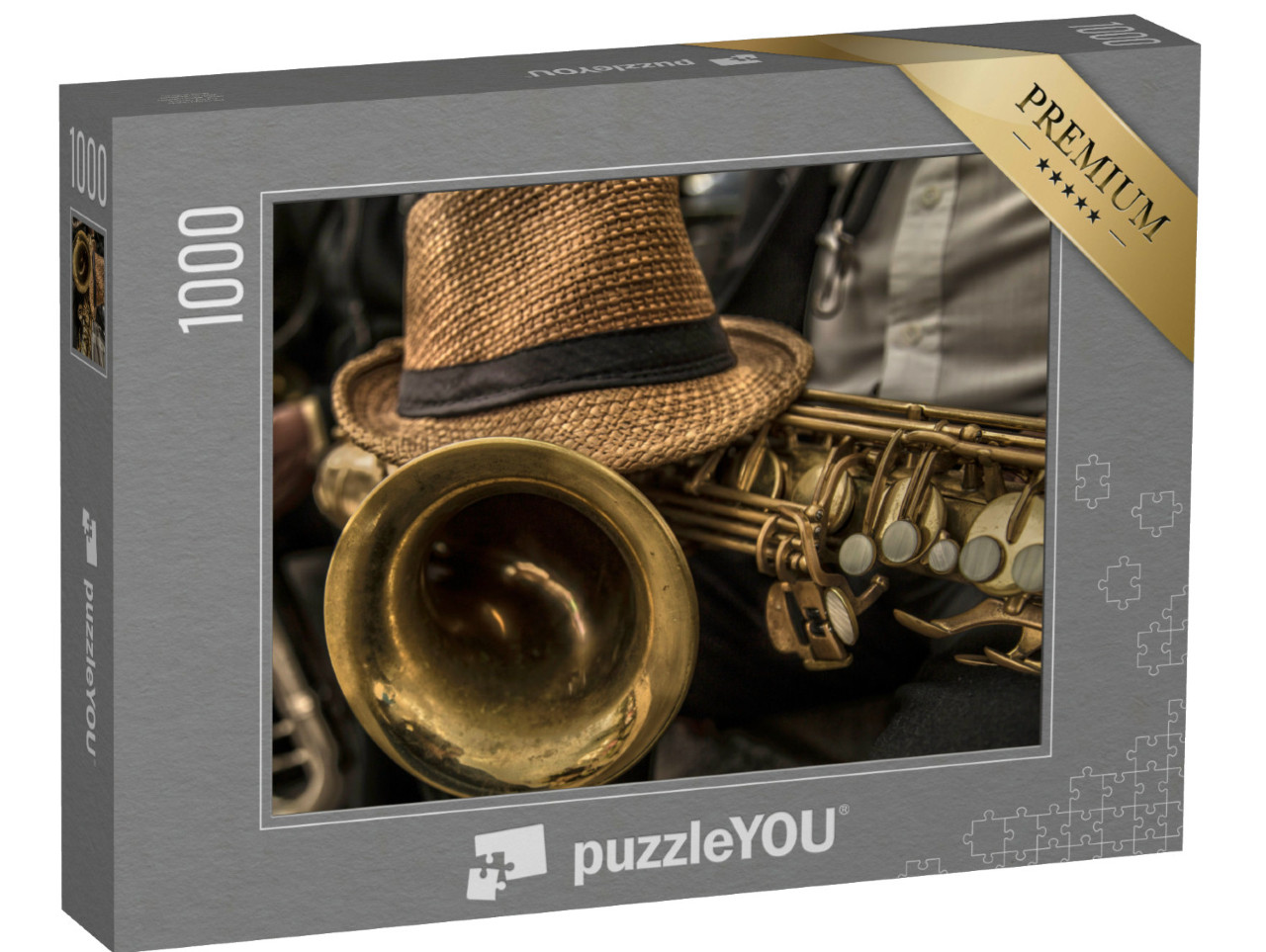 puzzle 1000 dílků „Imprese se saxofonem“