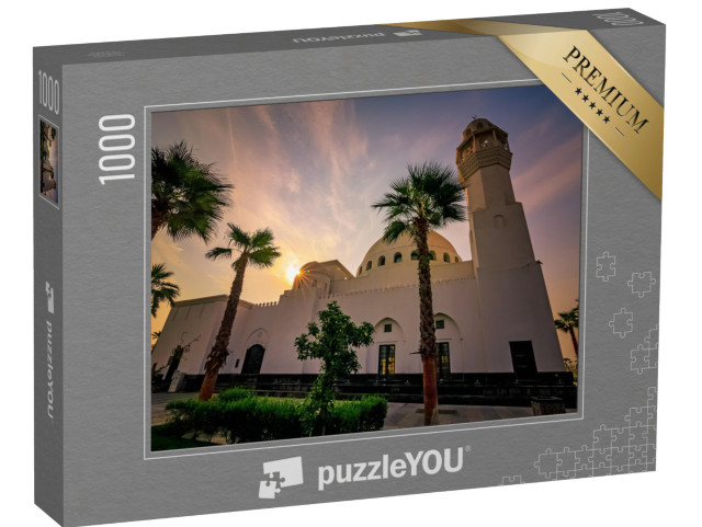 puzzle 1000 dílků „Východ slunce za mešitou Al Khobar Corniche, Saúdská Arábie“