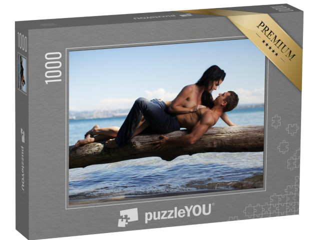 puzzle 1000 dílků „Sexy: Pár na pláži“