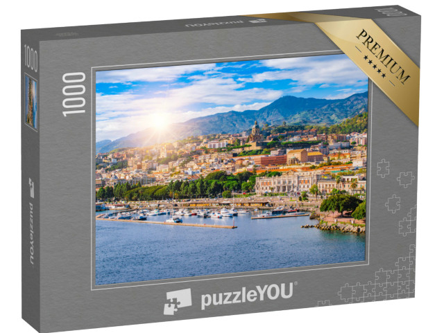 puzzle 1000 dílků „Přístav Messina, Sicílie, Itálie“