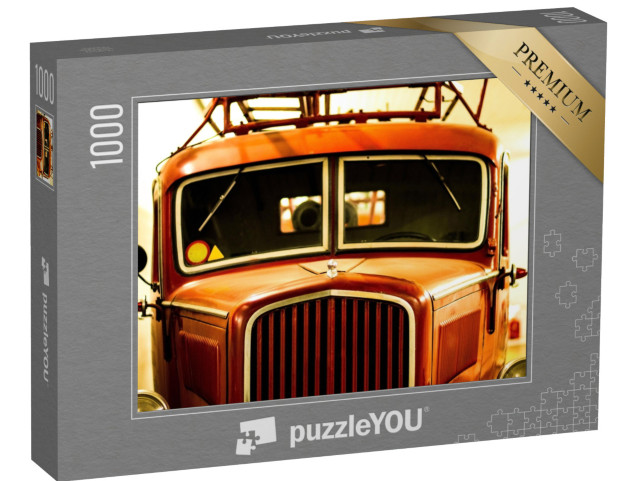 puzzle 1000 dílků „Retro hasičské auto“