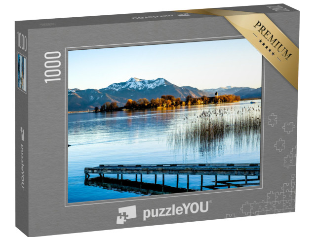 puzzle 1000 dílků „Slavné jezero Chiemsee v Bavorsku, Německo“