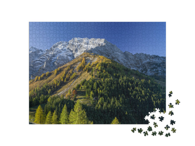 puzzle 1000 dílků „Panorama německo-rakouských Alp u Berchtesgadenu“