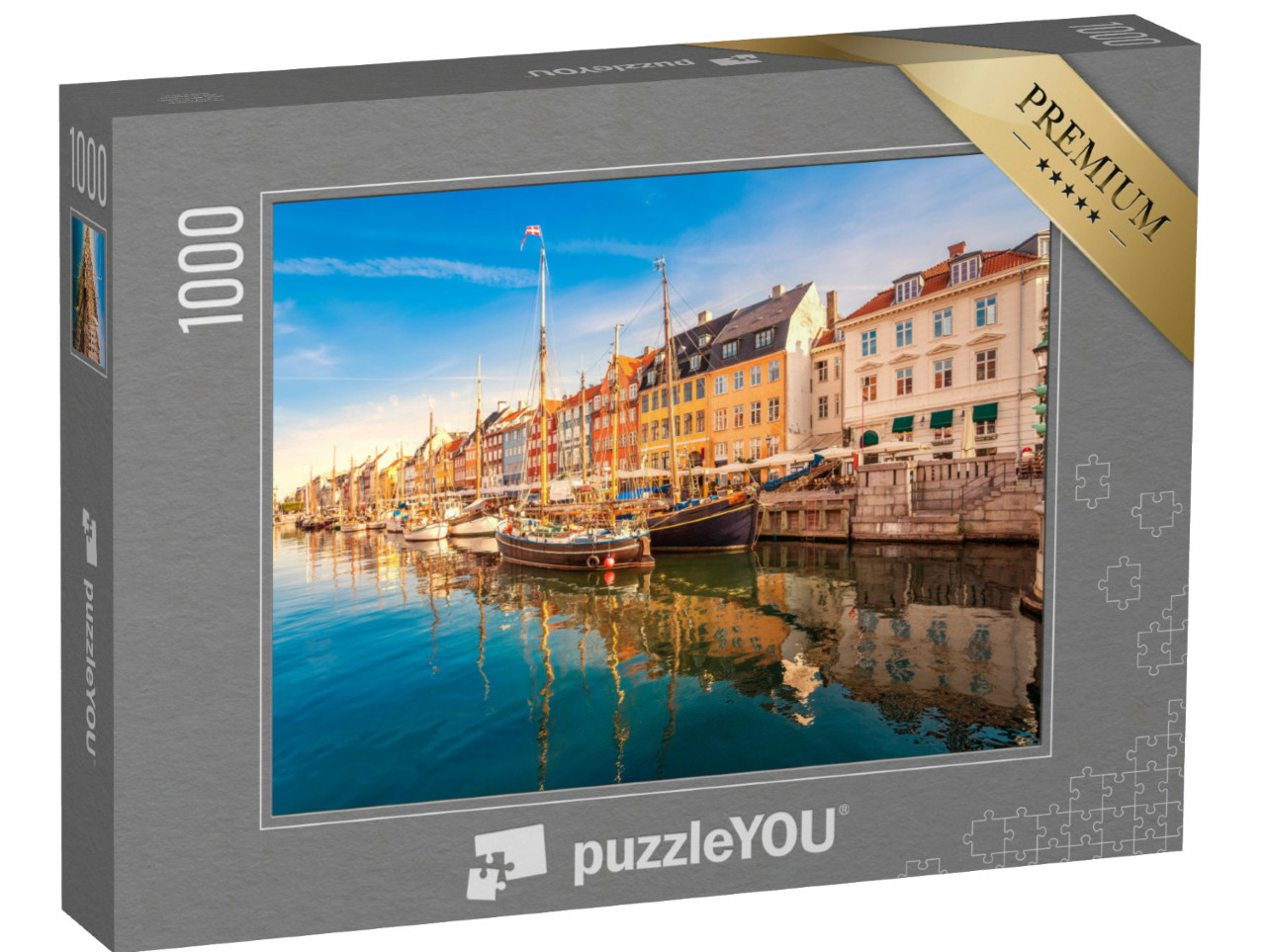 puzzle 1000 dílků „Nyhavn v Kodani, Dánsko“