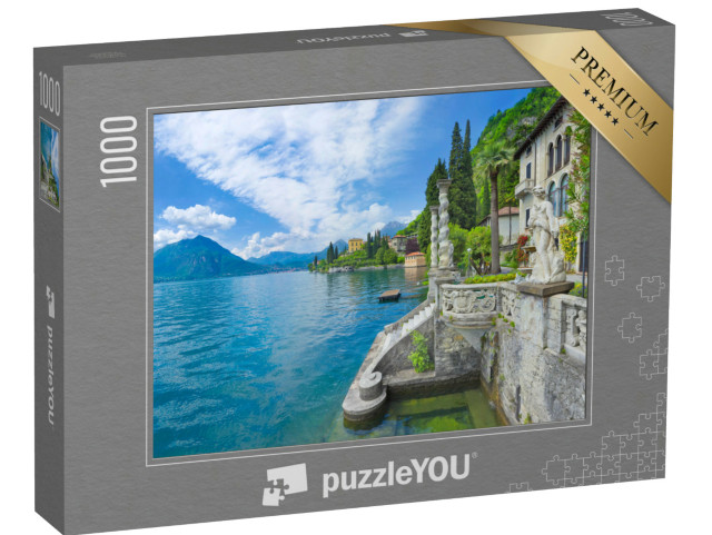 puzzle 1000 dílků „Jezero Como s barokním parkem“