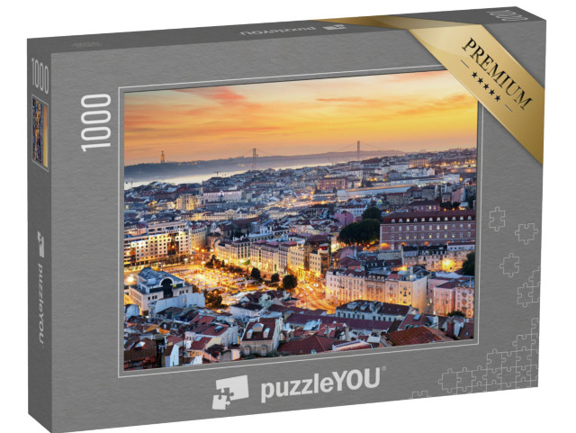 puzzle 1000 dílků „Lisabon při západu slunce“