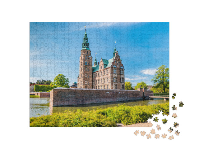 puzzle 1000 dílků „Renesanční zámek Rosenborg v Kodani, Dánsko“