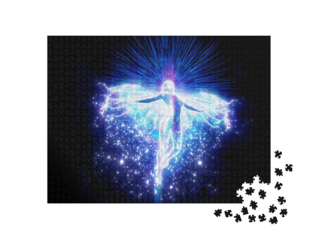 puzzle 1000 dílků „Zářivý anděl“