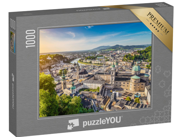 puzzle 1000 dílků „Salzburg při západu slunce, Rakousko“