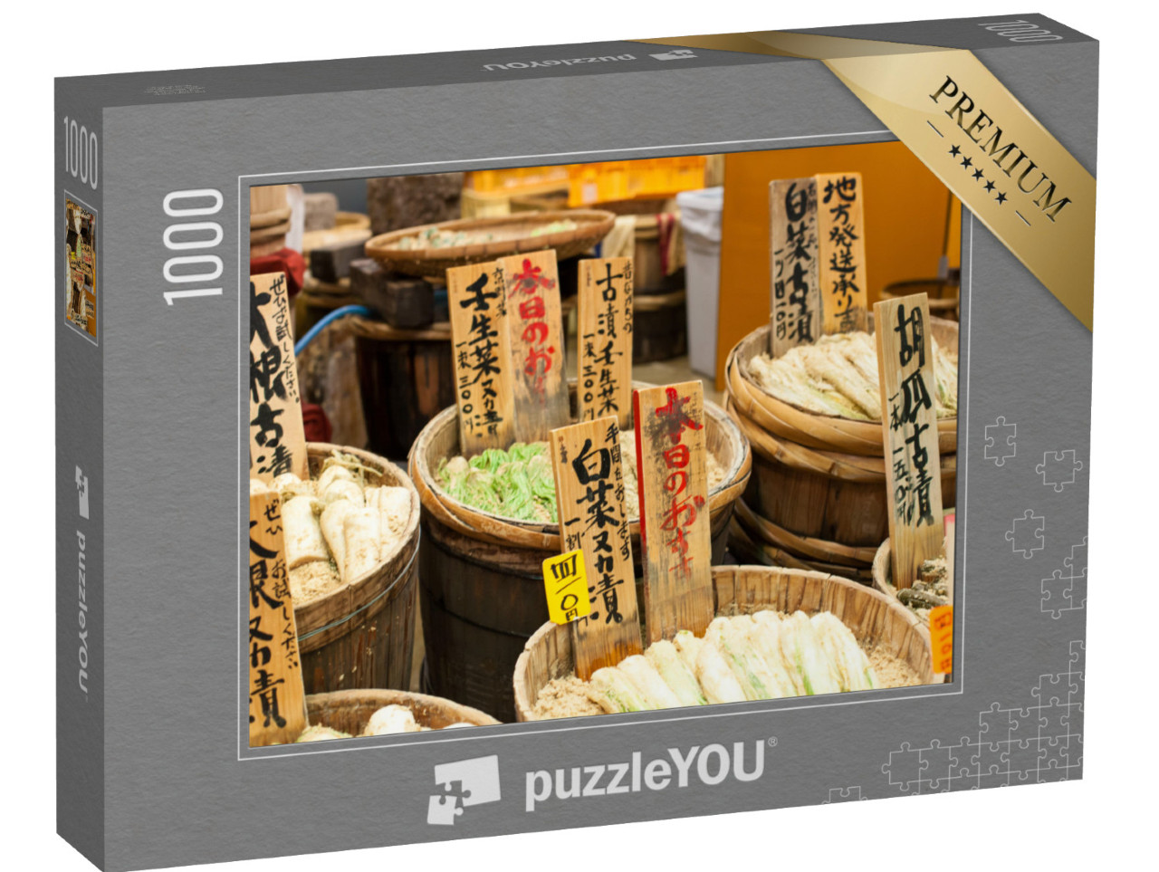 puzzle 1000 dílků „Tradiční trh v Japonsku“