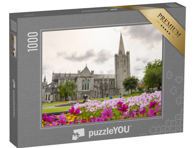 puzzle 1000 dílků „Krásná zahrada katedrály svatého Patrika, Dublin, Irsko“