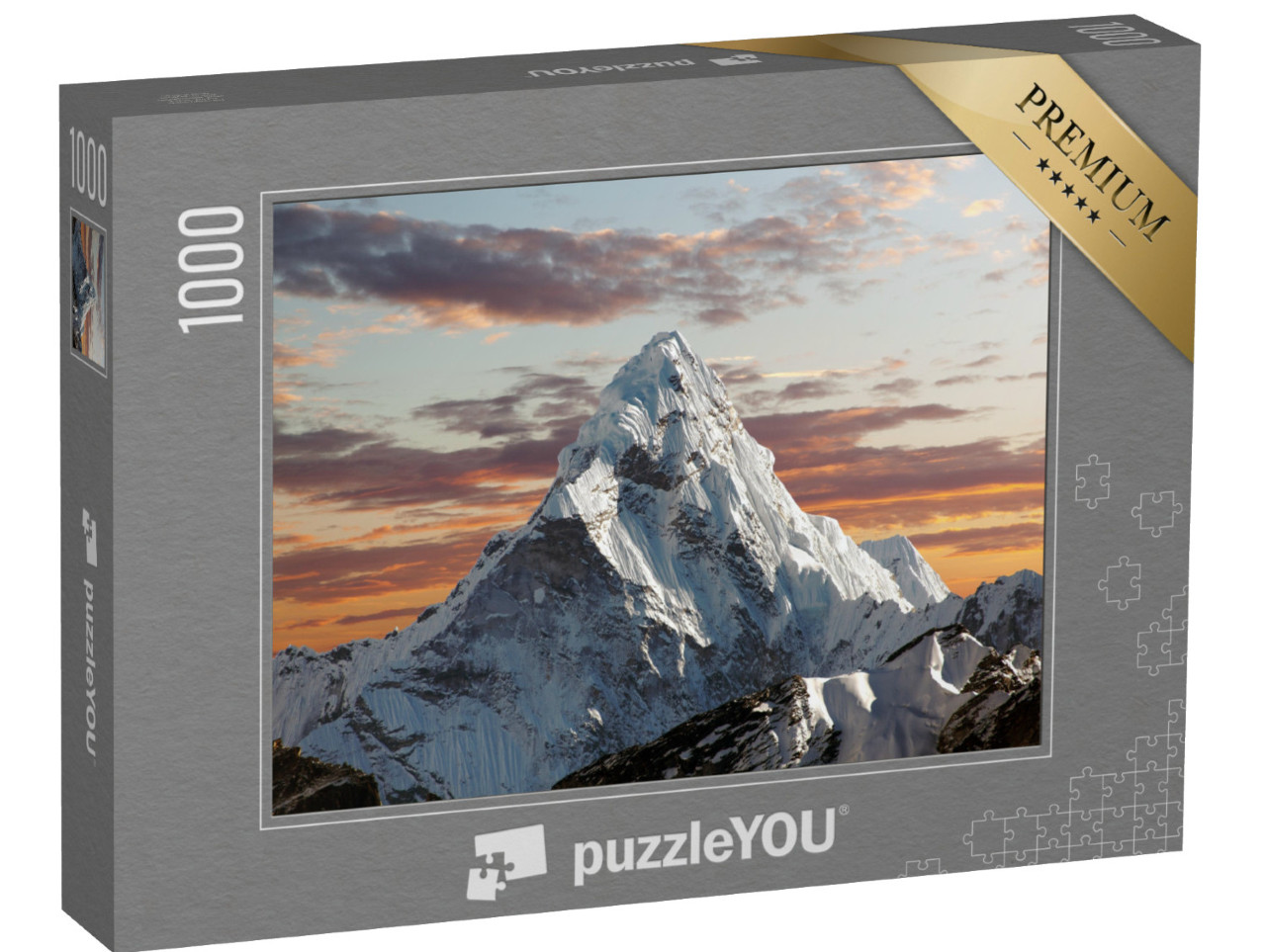 puzzle 1000 dílků „Ama Dablam na Everestu večer, Himálaj, Nepál“