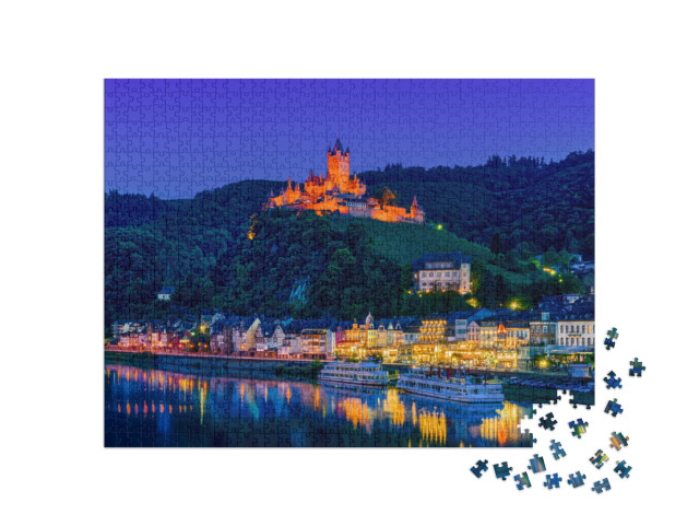 puzzle 1000 dílků „Cochem, Německo, v noci“