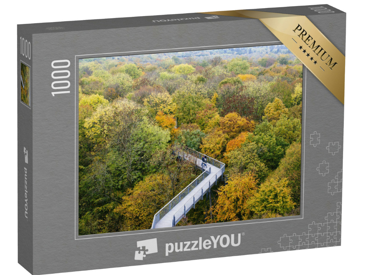 puzzle 1000 dílků „Stezka korunami stromů v Národním parku Hainich, Durynsko“