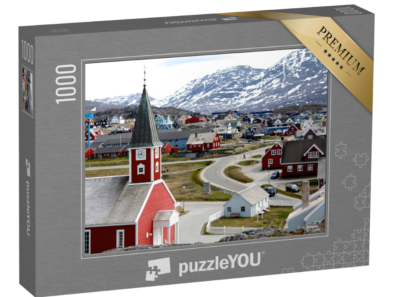 puzzle 1000 dílků „Katedrála v Nuuku v hlavním městě Grónska“