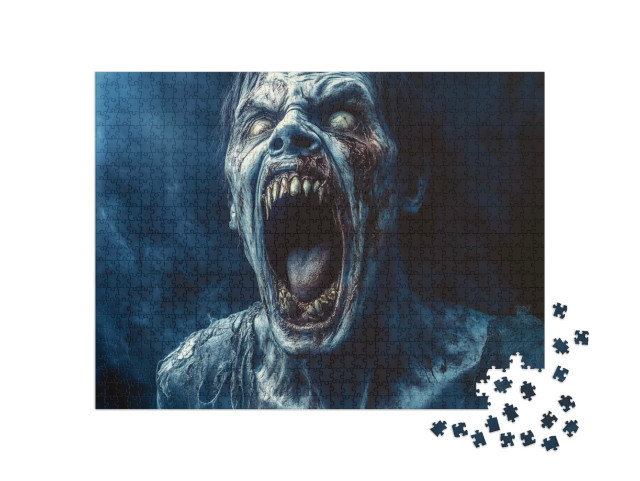 puzzle 1000 dílků „Zombie potřísněný krví“