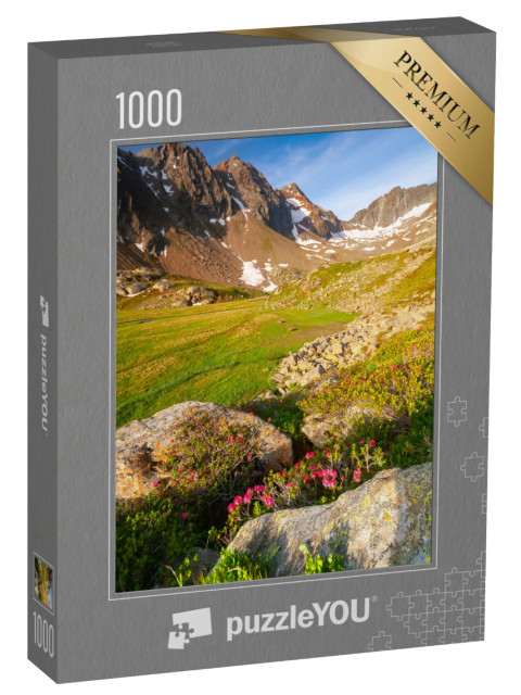 puzzle 1000 dílků „Krásné pohoří Stubai, Tyrolsko“