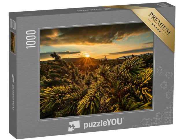 puzzle 1000 dílků „Východ slunce Krkonoše, Česká republika“