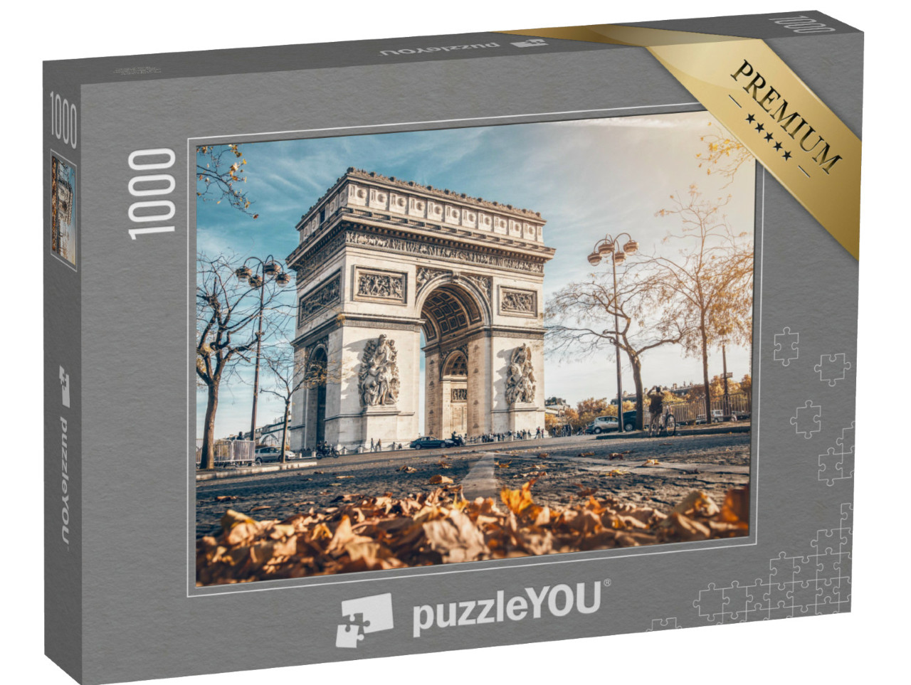 puzzle 1000 dílků „Vítězný oblouk: podzimní Paříž, Francie“