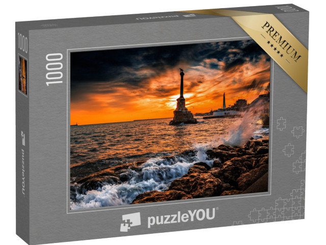 puzzle 1000 dílků „Pomník potopených lodí v Černém moři v Rusku“