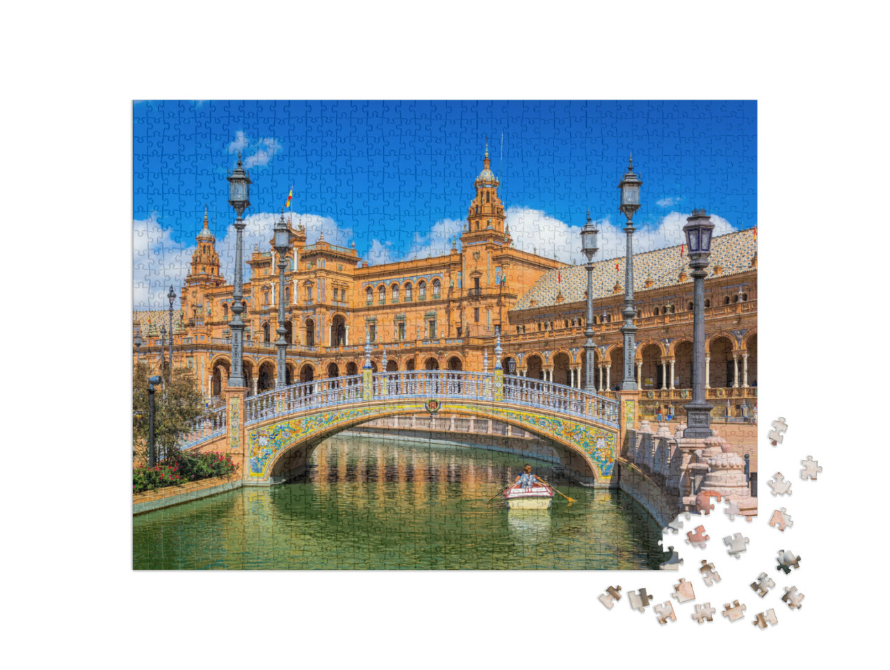 puzzle 1000 dílků „Sevilla na Španělském náměstí“