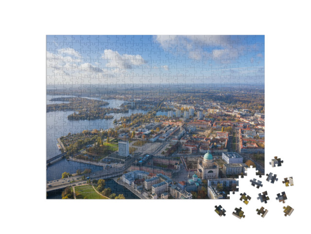 puzzle 500 dílků „Letecký pohled na Postupim, Německo“