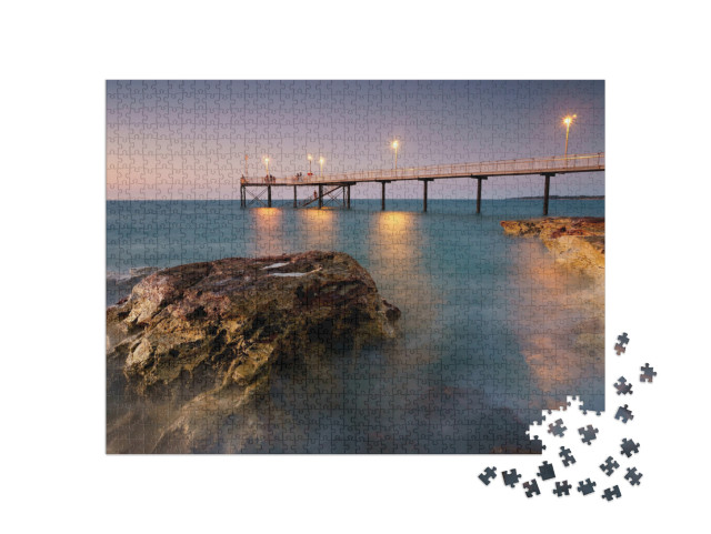 puzzle 1000 dílků „Nekonečně dlouhé molo Nightcliff Jetty, Darwin, Austrálie“