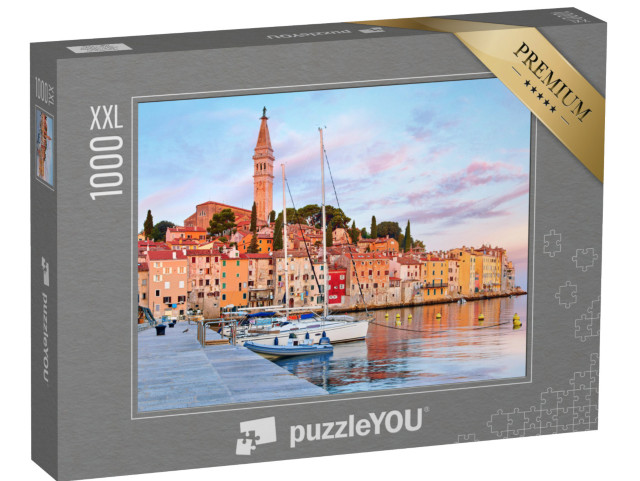 puzzle 1000 dílků XXL „Středověké město Rovinj na Jadranu, Chorvatsko“