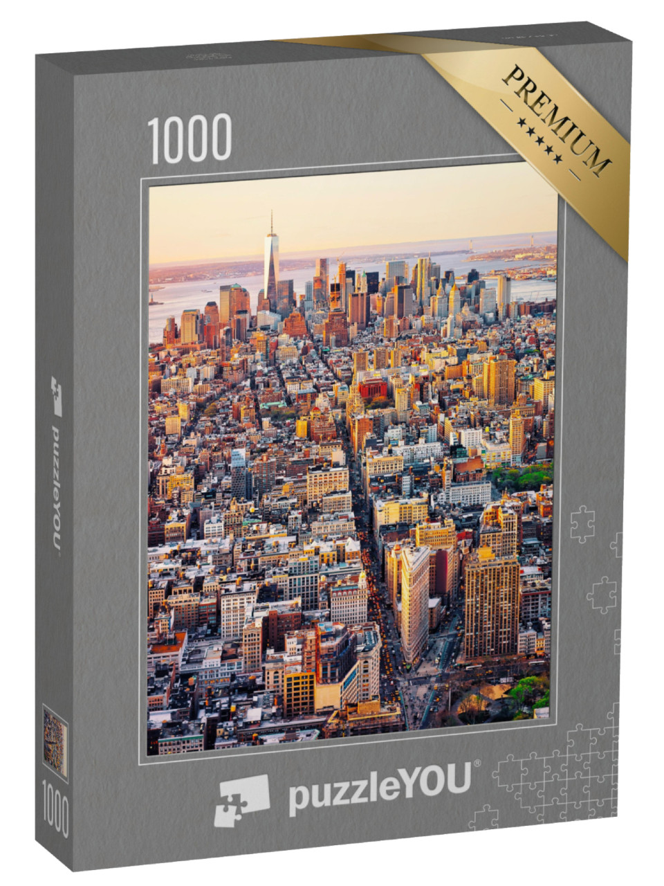 puzzle 1000 dílků „Letecký pohled na New York“