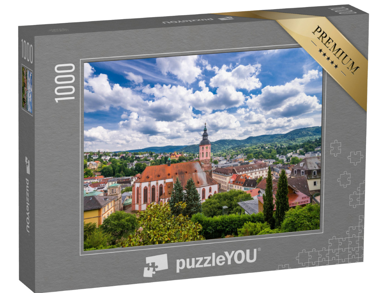 puzzle 1000 dílků „Panoramatický pohled na Baden-Baden, Německo“