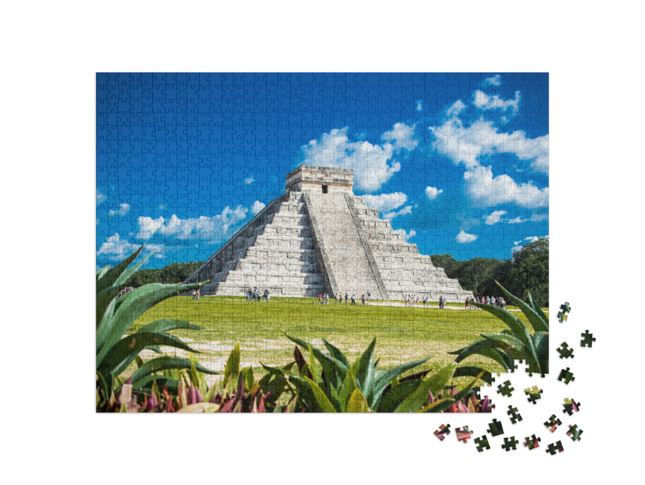 puzzle 1000 dílků „Chichén Itzá v Mexiku“