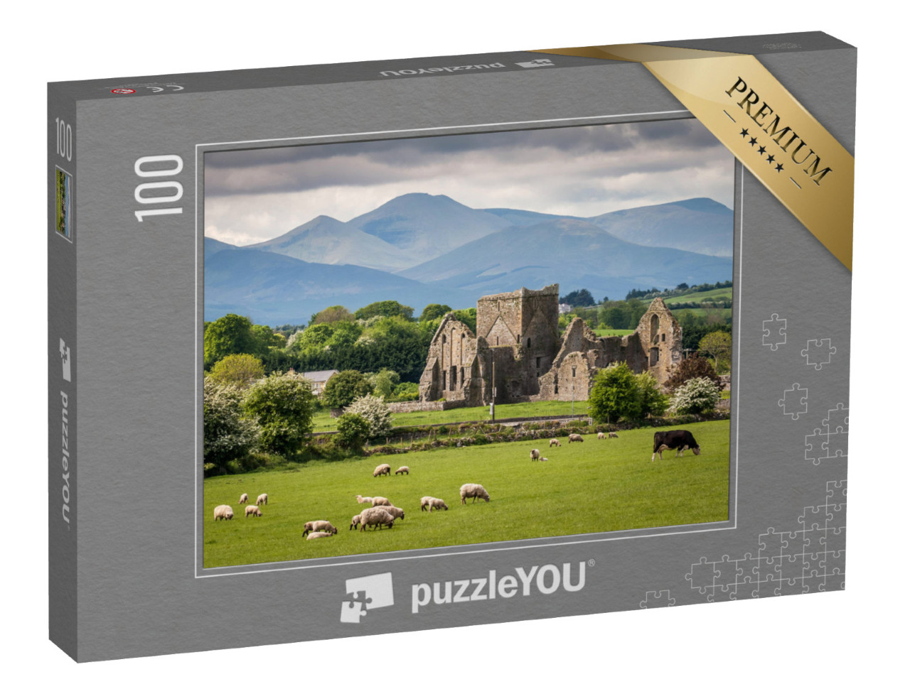 puzzle 100 dílků „Idylická irská krajina“