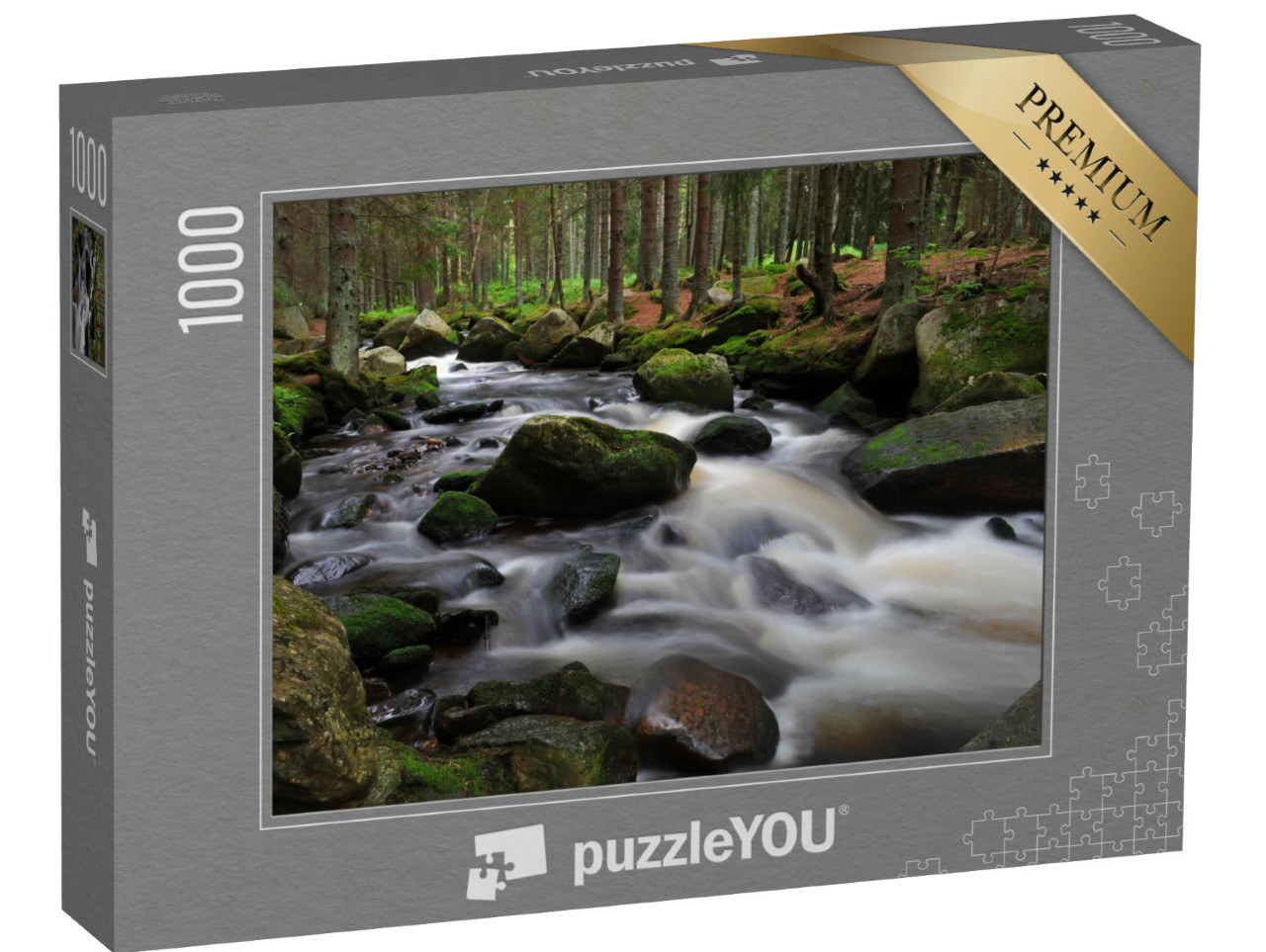 puzzle 1000 dílků „Divoká řeka, Šumava, Česká republika“