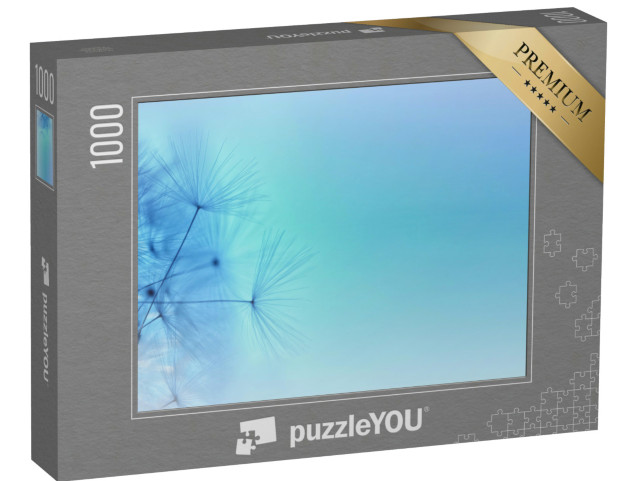 puzzle 1000 dílků „Semena pampelišky. Abstraktní gradientní barevné makro fotografie...“