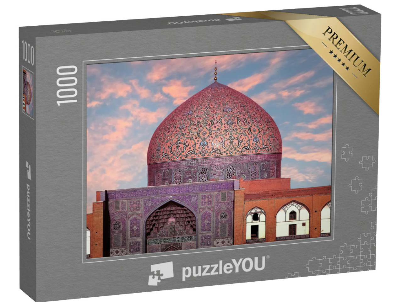puzzle 1000 dílků „Velkolepá kopule mešity šejka Lotfolláha, Írán“