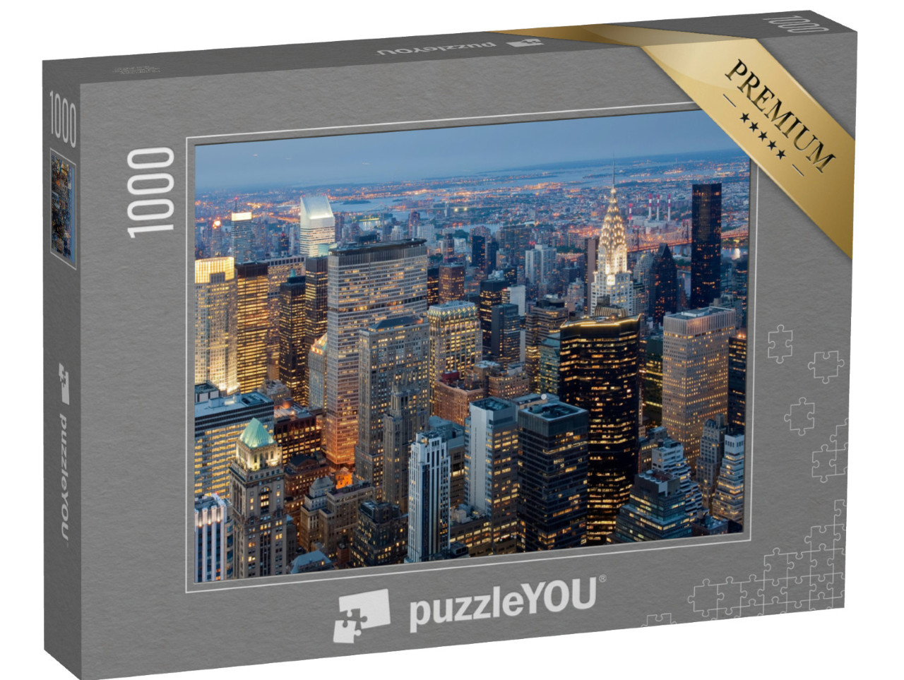 puzzle 1000 dílků „Západ slunce nad mrakodrapy Manhattanu“