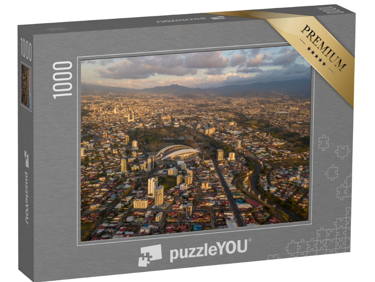 puzzle 1000 dílků „Letecký pohled na Sabanu, San José, Kostarika“