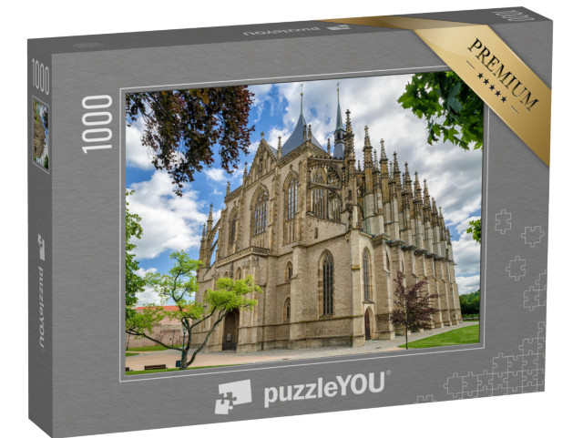 puzzle 1000 dílků „Římskokatolický kostel svaté Barbory v Kutné Hoře, Česká republika“