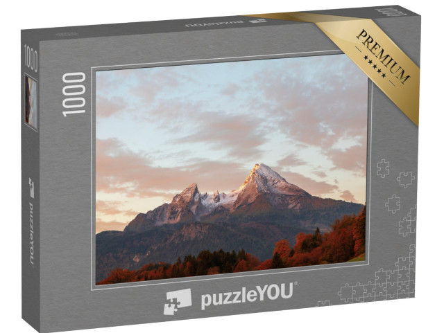 puzzle 1000 dílků „Watzmann v podzimním večerním světle, Německo“